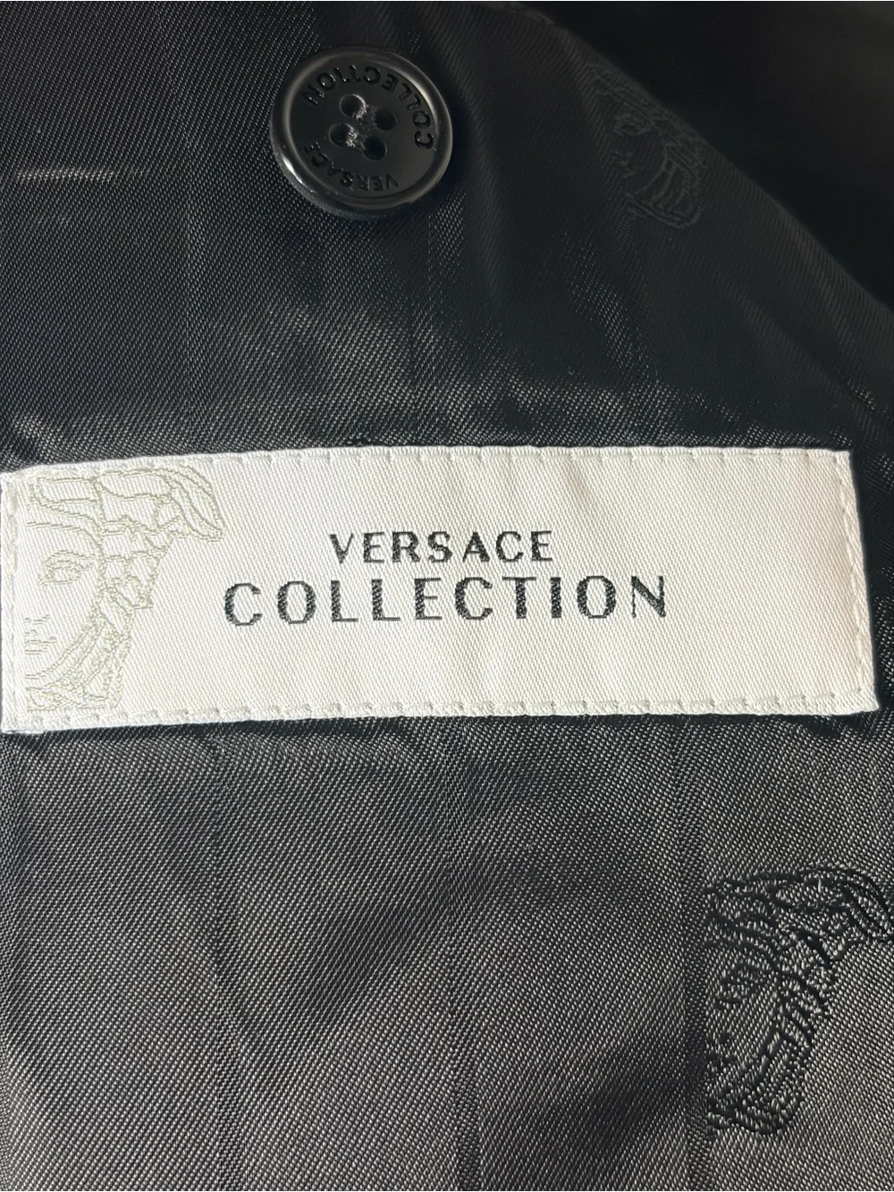 Versace Collection Metallic Print Sport Coat Blazer IT 56, Fits Slim, Like US 40